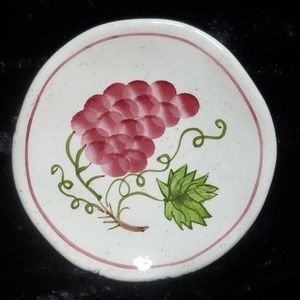 DesignPac Inc. 5" Dessert/Display Plate-small-Purple/Green-EUC